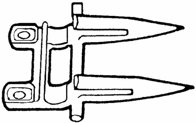 Dente doppio 76x179 per mietitrebbie adattabile Claas 676235 - Ama