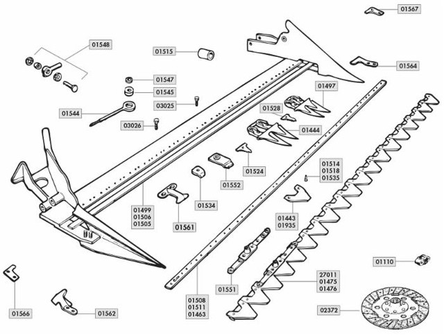 Asta forata 21 sezioni adattabile a Bcs riferimento originale 58020709 - Ama