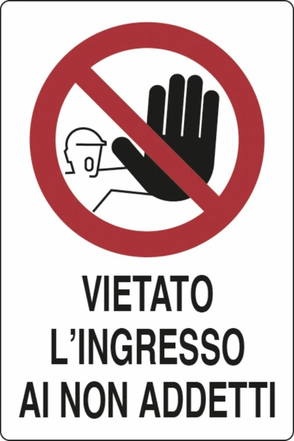 Cartello segnaletica divieto 30x20 - Ama