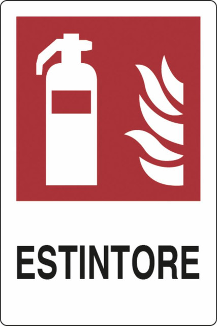 Cartello segnaletica estintore 30x20 - Ama
