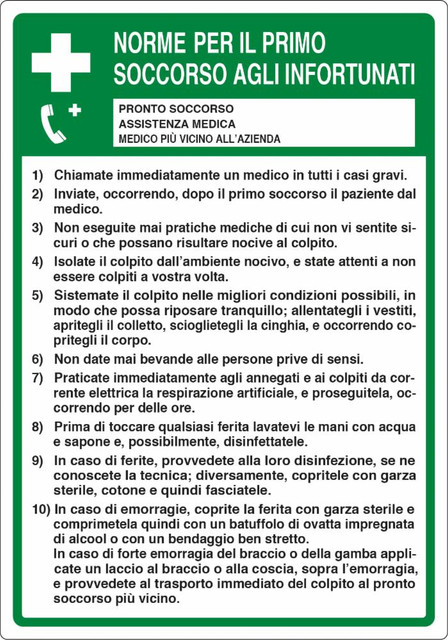 Cartello segnaletica 50x35 - Ama