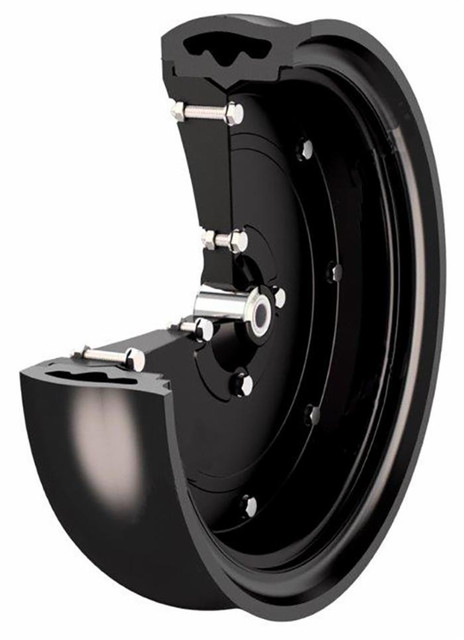 Ruota completa di cerchio 400x115mm adattabile a Maschio Kuhn e Kverneland - No brand