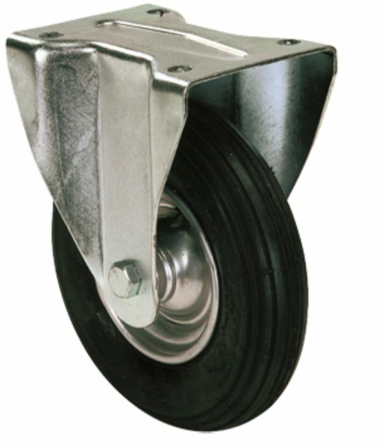 Ruota pneumatica Ø 200mm supporto fisso - Ama