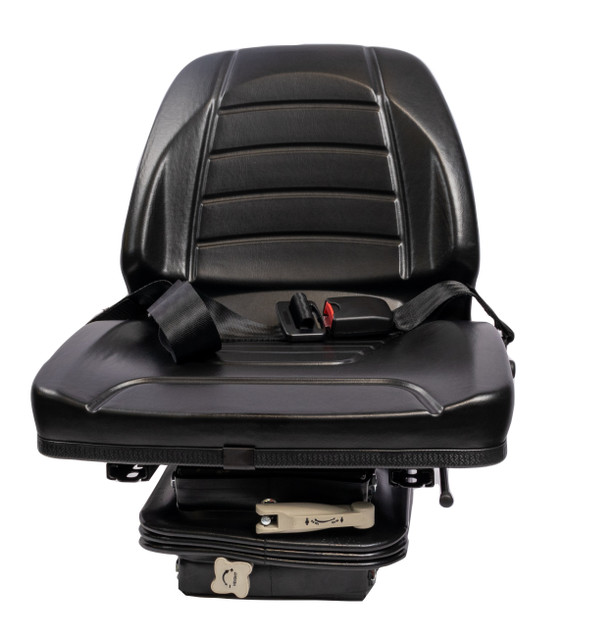 Sedile 450 in sky nero con molleggio meccanico e cintura - Seat Industries