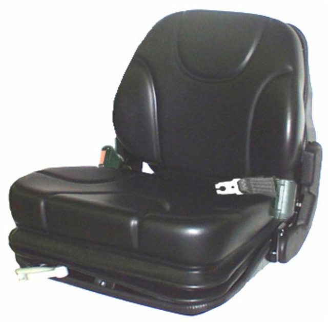 Sedile Fully in sky nero con molleggio meccanico integrato e microswitch 582x530x490mm - Seat Industries