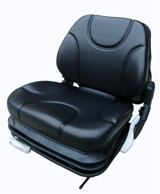 Sedile Fully in sky nero con molleggio meccanico e microswitch - Seat Industries