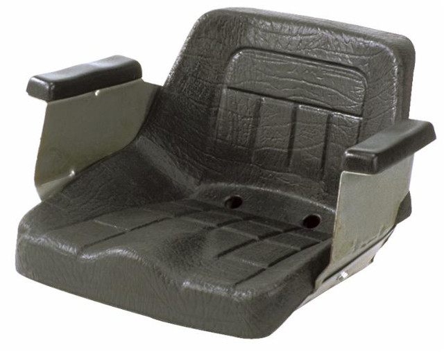 Sedile rigido non verniciato con guide e braccioli - Seat Industries