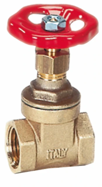 Saracinesca in ottone f-f,filetto 2", - Riv