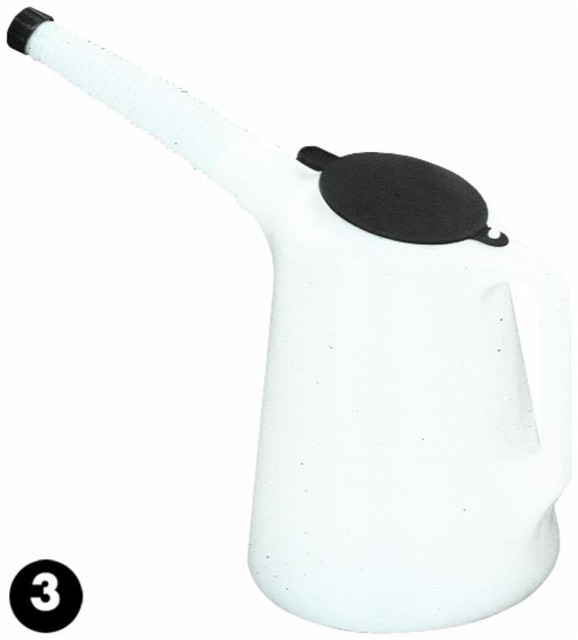 Brocca in polietilene per travaso da 5L con coperchio - Ama