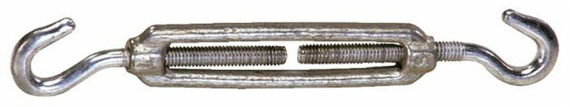 Tenditore a due ganci in acciaio con Ø filetto 1/4" e l minima = 145mm - Ama