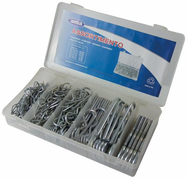 Set assortito con 150 coppiglia a molla - Ama