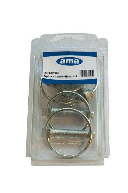 Confezione 5 spine a scatto tonde ø11mm - Ama