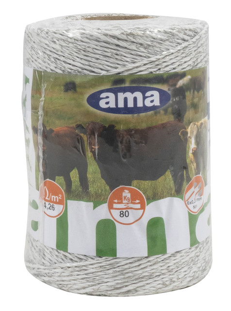 Filo elettrificato bianco da 250m 6 conduttori - Ama