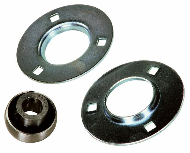 Supporto a flangia tonda in lamiera stampata SBPF 205 con cuscinetto Ø 25mm - Ama