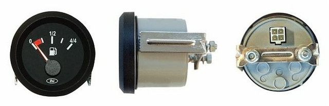 Indicatore livello carburante analogico 0-4/4 Ø52 12V - Ama