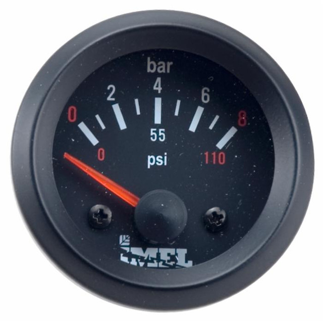 Manometro olio motore analogico 0-8bar 12V - Ama