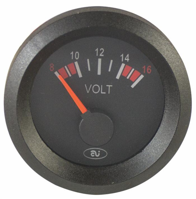 Voltmetro analogico 8-16V Ø52 12V - Ama