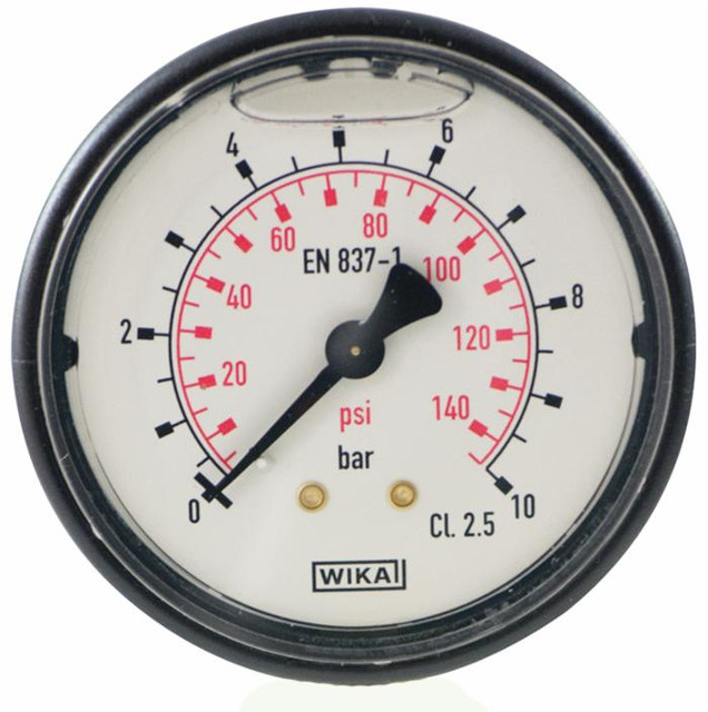 Manometro ABS Ø 63mm scala 0:25 filetto posteriore M1/4" - Wika