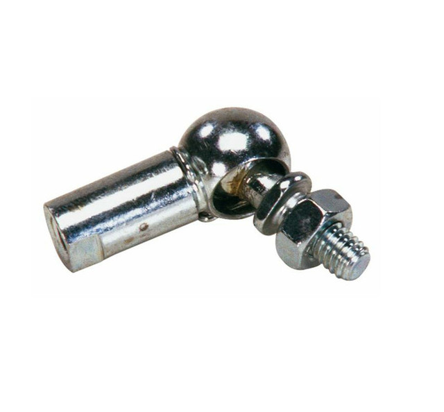 Snodo in acciaio sinistro filetto M8x1,25 con dado e anello - Ama