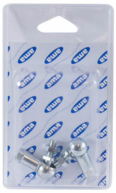 Snodo in acciaio filetto M8x1,25 blister da 2 pezzi - Ama