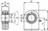 Terminale a snodo per terzo punto sferico posteriore Ø 40mm - Ama