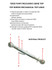 Terzo punto meccanico Top cat. II per trattori otre 90HP lunghezza regolabile 640-860mm tirante filettato M36 - Ama