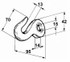 Uncino capo catena foro ø 15 - Ama