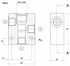 Corpo in alluminio per valvole elettriche a 3 vie cavità 7/8" - Ama Refluid