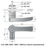 Maniglia destra per finestrino trattore 130mm - Ama