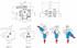 Valvola sfera 3 vie o flusso continuo G 2 - Arag