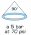 Ugello in ceramica Albuz ATR 80 azzurro 1,4 - Albuz
