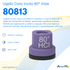 Ugello cono vuoto con inserto ceramica e corpo in Delrin 80° viola - Asj Spray-Jet