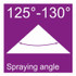 Ugello a specchio DEF 130° riferimento originale DEF06 - Asj Spray-Jet