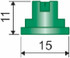Ugello a ventaglio con angolo ad 80° EF08004 - Asj Spray-Jet