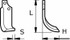 Zappa dx L 194,H 115,s 12,foro 12,5 - Ama