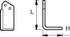 Zappa sx adattabile Howard piatto 105x8mm Ø foro 75mm - Ama Zappa sx adattabile Howard piatto 105x8mm Ø foro 75mm - Ama