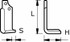 Zappa sx lunga 190mm profondità 115mm spessore 12mm Ø foro 44mm - Ama
