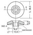Borchia per cabine foro esagonale Ø 8,5mm - Ama