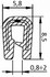 Guarnizione coprilamiera fino a 2,5mm (20 mt) - Ama