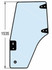 Vetro per portiera adattabile al riferimento originale CNH 82036001 - Ama