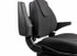 Sedile Activo Standard in tessuto nero con molleggio meccanico e braccioli - Seat Industries