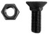 Bullone per vomere TSPQST a 90° M12x35 con dado - Ama