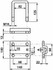 Staffa fissaggio molla quadra 25x25 - Ama