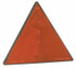 Catarifrangente triangolare rosso con viti M6x16mm - Radex