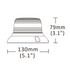 Ama Lampeggiante a led Base piana Arancione - Ama