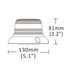 Lampeggiante a LED Ama Base magnetica Arancione 12-24V - Ama