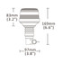 Ama Lampeggiante a led Base flessibile Arancione - Ama
