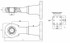Occhione flangiato con rotula categoria 4 Ø interno 51mm - Ama