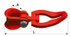 Gancio girevole fune-catena G80 per catena Ø 7/8mm lunghezza 200mm - No brand
