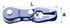 Gancio fune-catena con puleggia G100 per catena Ø 7/8mm - No brand